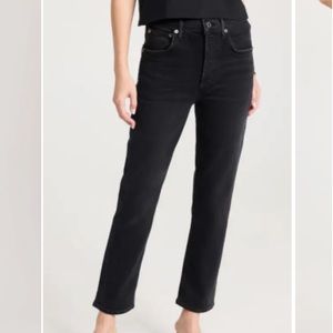 Agolde Riley High Rise straight crop jeans